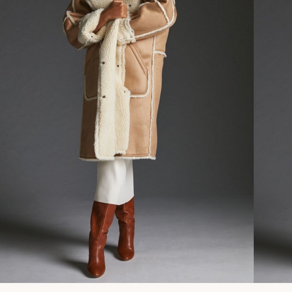 Pilcro Tan Sherpa Coat - Picture 4 of 14